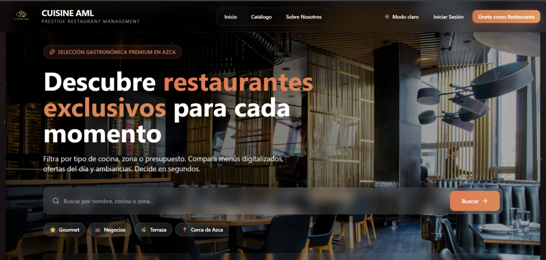 Restaurant Discovery Interface